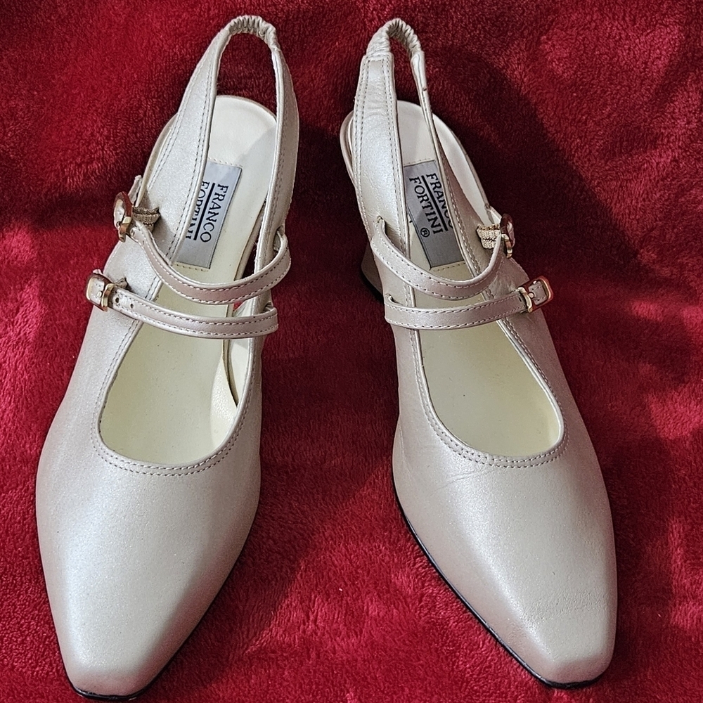 Franco Fortini Women's Taupe Slingback Shoes - Size 7